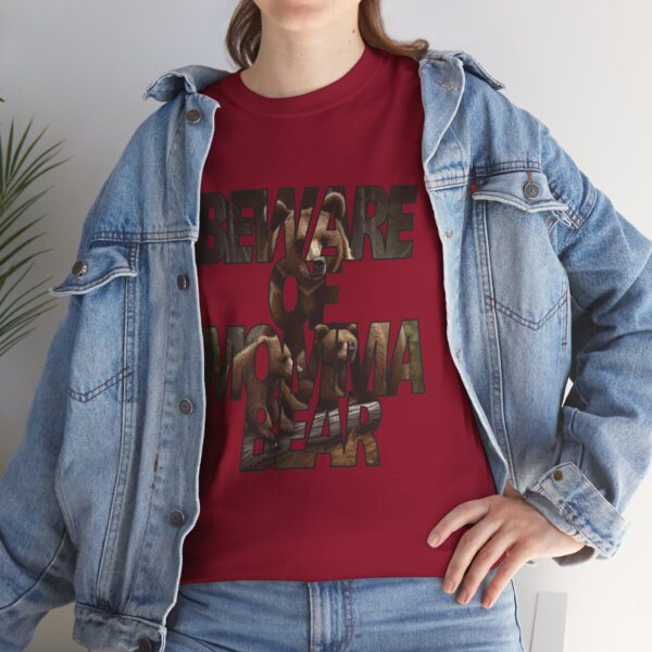 Beware of Momma Bear - Unisex Heavy Cotton Tee - Image 12