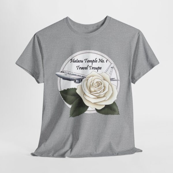 Hatasu Temple No. 1 Travel Troupe - Unisex Heavy Cotton Tee - Image 3