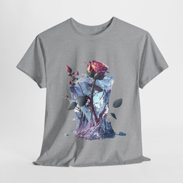 The Frozen Rose - Unisex Heavy Cotton Tee - Image 4
