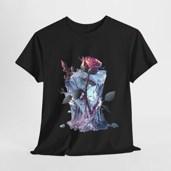 The Frozen Rose - Unisex Heavy Cotton Tee - Image 3