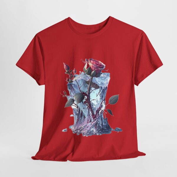 The Frozen Rose - Unisex Heavy Cotton Tee - Image 8
