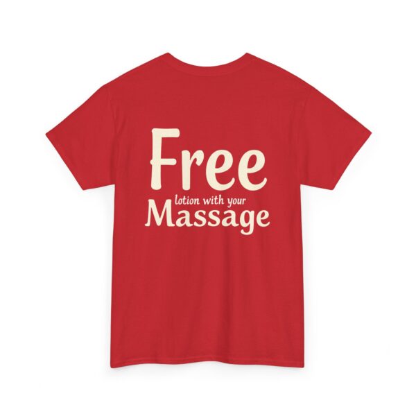Free Lotion with Your Massage – Unisex Heavy Cotton Tee - Image 10