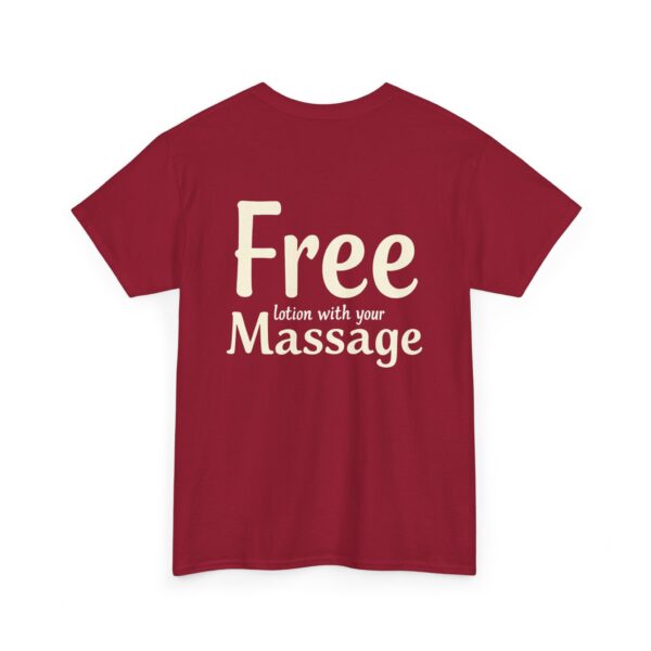 Free Lotion with Your Massage – Unisex Heavy Cotton Tee - Image 11