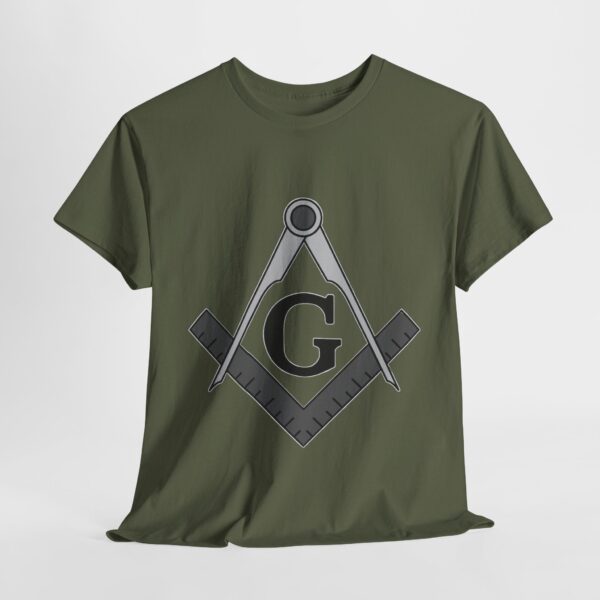 Freemason T-shirt - Unisex Heavy Cotton Tee - Image 5
