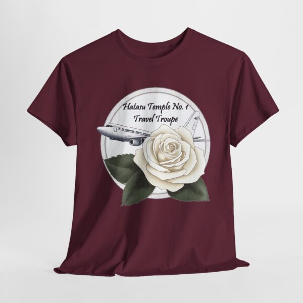 Hatasu Temple No. 1 Travel Troupe - Unisex Heavy Cotton Tee - Image 4