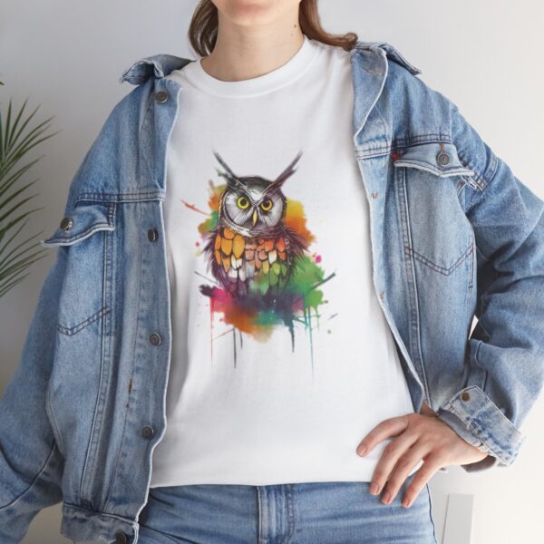 Owl T-Shirt - Unisex Heavy Cotton Tee