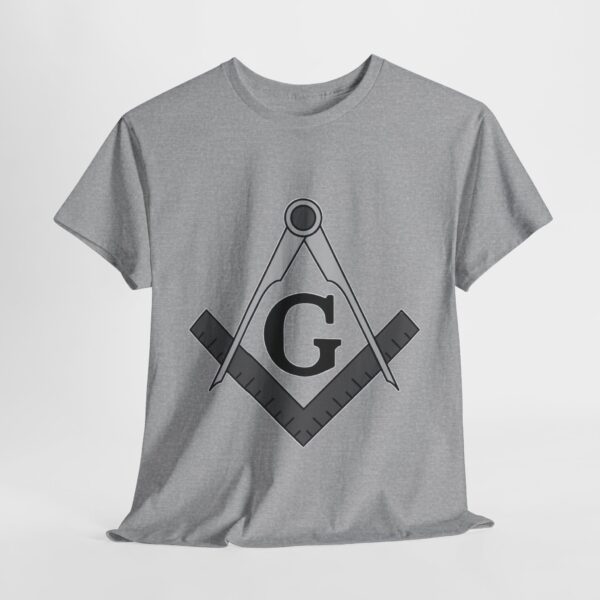 Freemason T-shirt - Unisex Heavy Cotton Tee - Image 3