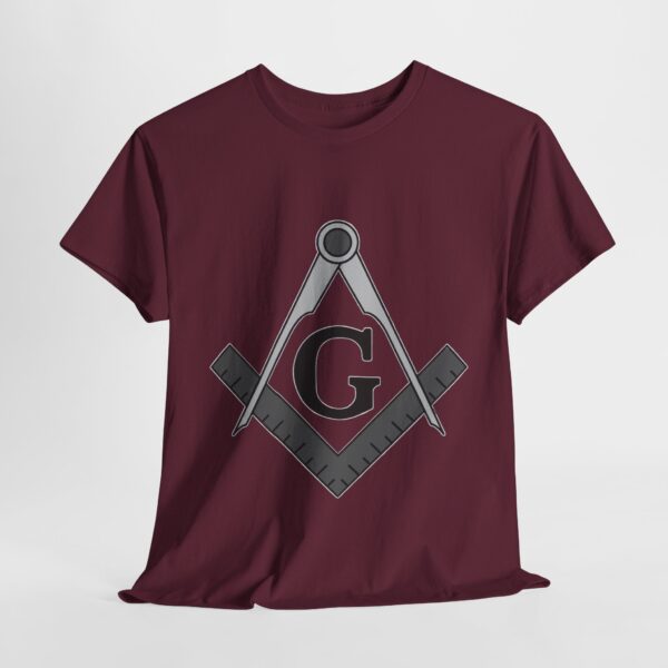 Freemason T-shirt - Unisex Heavy Cotton Tee - Image 4