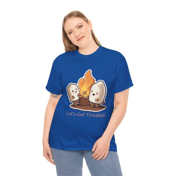Let's Get Toasted Marshmallows by Campfire - Unisex Heavy Cotton Tee - Image 6