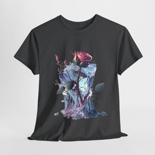The Frozen Rose - Unisex Heavy Cotton Tee - Image 5