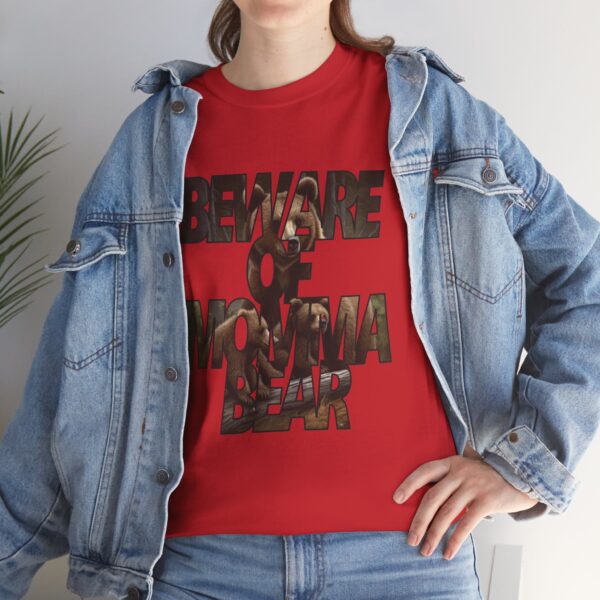 Beware of Momma Bear - Unisex Heavy Cotton Tee - Image 11