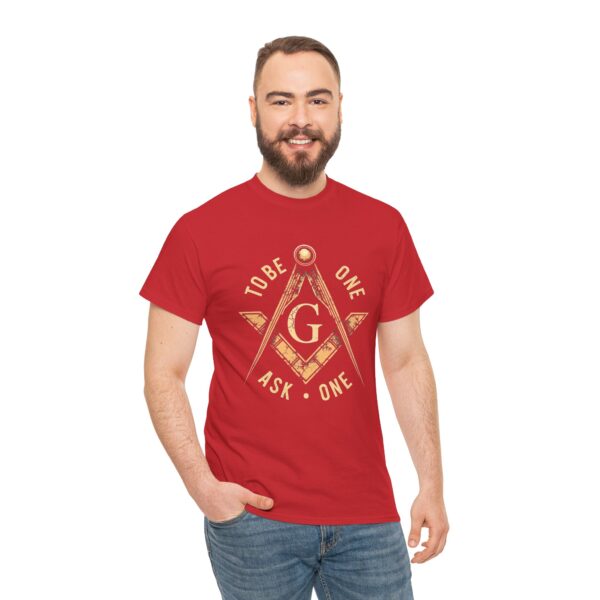 To Be One Ask One Free Mason Shirt - Unisex Heavy Cotton Tee - Image 9