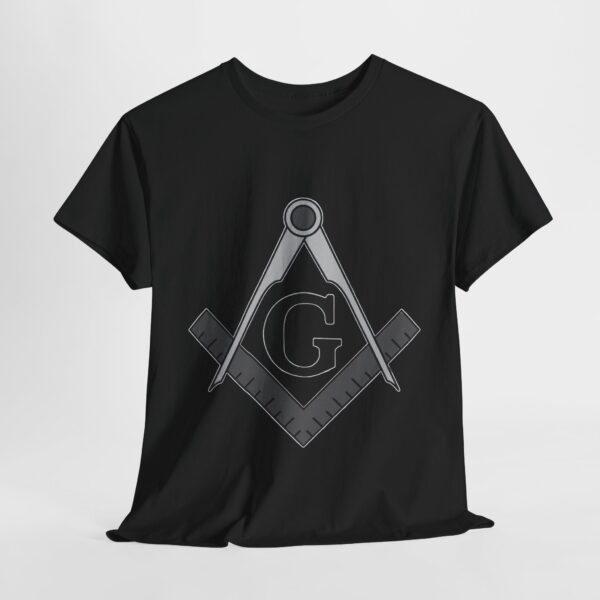 Freemason T-shirt - Unisex Heavy Cotton Tee - Image 2