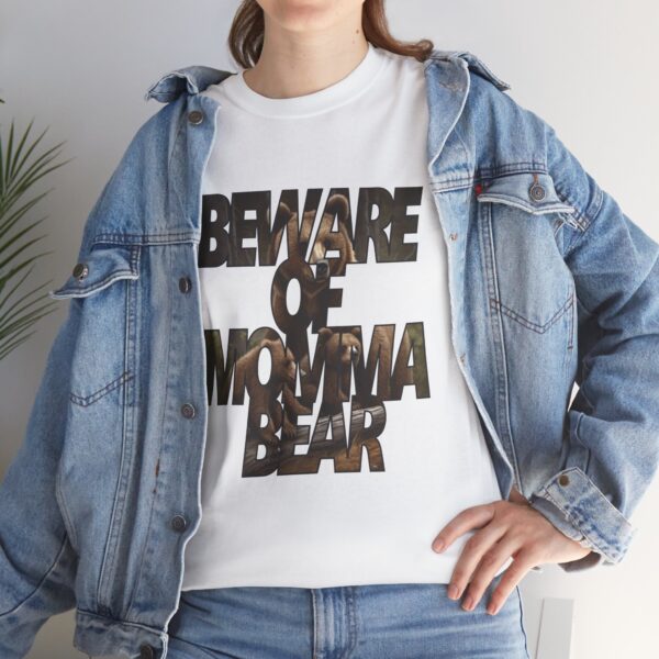 Beware of Momma Bear - Unisex Heavy Cotton Tee